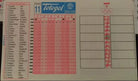 TOTOGOL SCHEDA N° 11 A 32 PARTITE DEL 20 10 2000