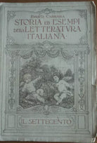 Storia ed esempi della letteratura italiana - Carrara - Signorelli,1919 - A