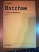 Bacchae - Euripidis - Sansoni - 1986 - M