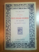 Vita del Beato Giovanni Colombini -Feo Belcari - Carabba - 1914 - M