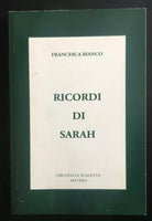 Ricordi di Sarah - Francesca Bianco, Circolo La Scaletta Matera - P