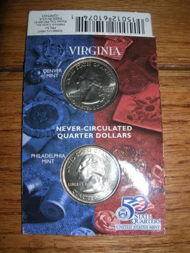 Hallmark American Spirit State quarter collection VIRGINIA (D & P minted) NIP