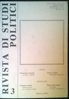 Rivista di studi politici - N.3 - Ist. di Studi Politici S. Pio - APES, 1992 - L