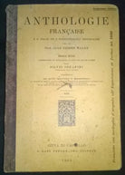 Anthologie française - Prof. J. P. Malan, S. Serafini - Lapi, 1902 - L