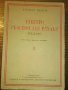DIRITTO PROCESSUALE PENALE ITALIANO Vol II Vincenzo Manzini Giuridica