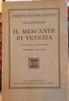 IL MERCANTE DI VENEZIA-Shakespeare- Paravia 1926