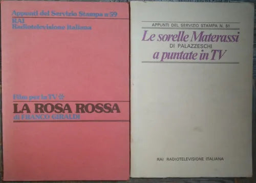 La Rosa Rossa;Le sorelle Materassi... - F.Giraldi; A.Palazzeschi - RAI - R