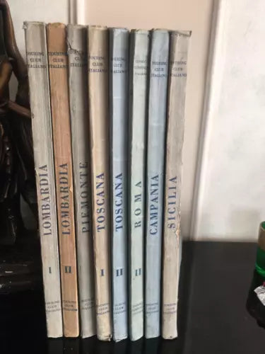 8 volumi Attraverso l’italia - Autori Vari, 1932-1940, Touring Club Italiano-P