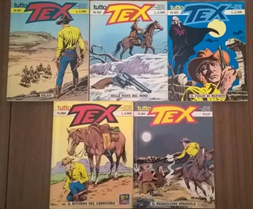 Tutto tex: N. 107, 122, 125, 280, 364 - Bonelli Letteri (Bonelli 1991) Ca