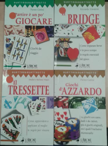 4 VOLUMI SUL GIOCO DELLE CARTE - AA.VV - L'AIRONE - 2003 - M