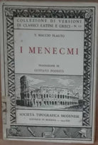 I menecmi - Tito Maccio Plauto - Societa tipografica modenese,1935 - A