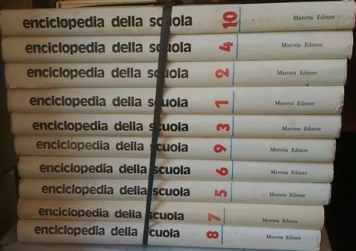 Enciclopedia della Scuola - Marotta Editore - 1977 - Intera, 10 volumi