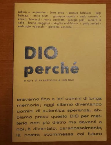 Dio perche - AA.VV. - Assisi - 1971 - M