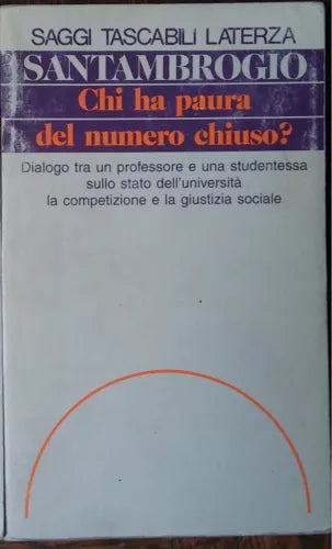 Chi ha paura del numero chiuso? - AA.VV.-Laterza-R