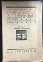 Storia Antica Volume IV Origini del Cristianesimo - Motta Ciccio, Paravia - P