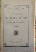 De Rerum Natura  di T. Lucreti Cari, 1922,  Società Editrice Dante Alighieri