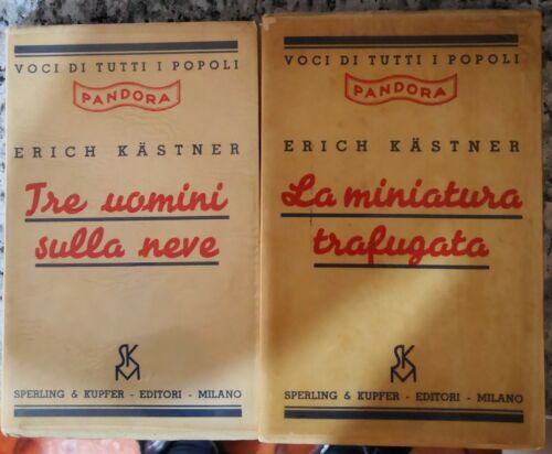 Tre uomini sulla neve e La miniatura trafugata di Erich Kastner, 1936,-F
