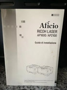 Manuale ed istruzioni Aficio Ricoh laser Ap1600 Ap2100 di A.a.v.v, 2000, -F