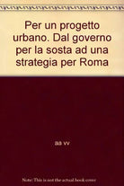 Per un progetto urbano
